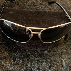 Tom Ford Silver Aviators sunglasses